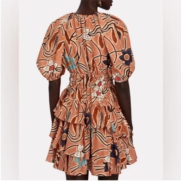 Ulla Johnson Farah Floral Silk Mini Dress - Picture 5 of 9